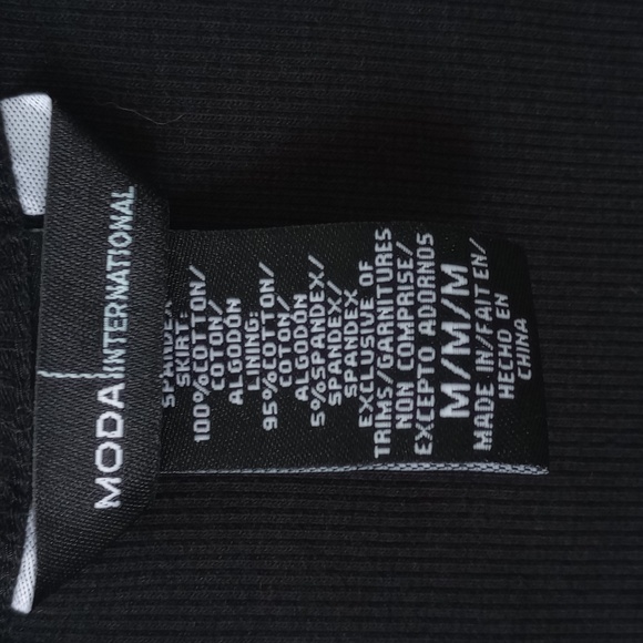 Moda International black/white dress - Picture 3 of 6